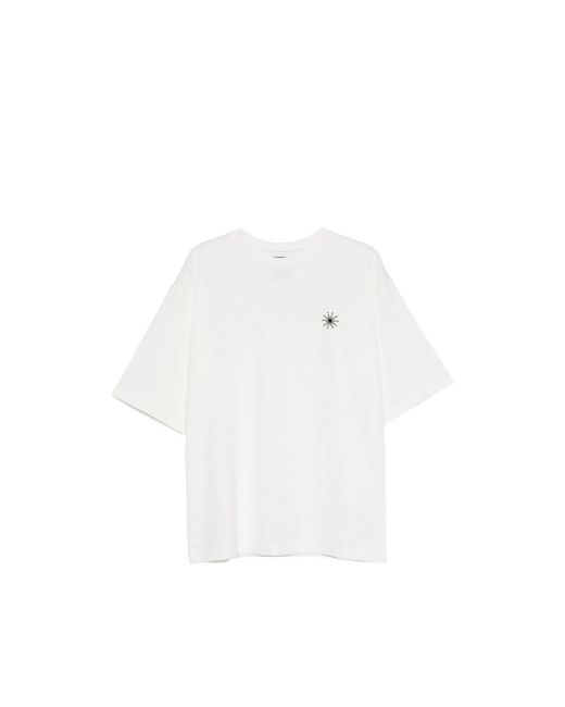 HTC White Studded-Embellishment T-Shirt for men