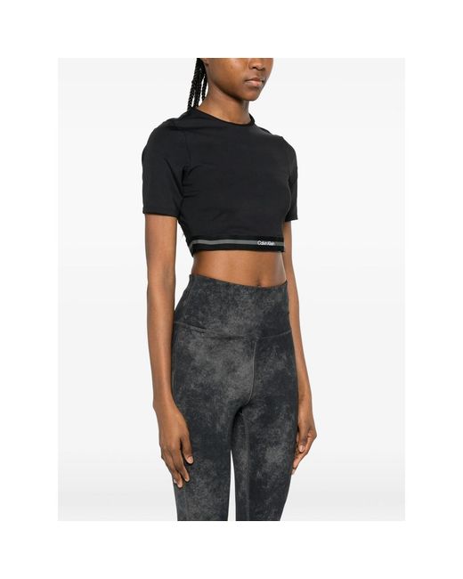 Calvin Klein Black Banded Hem T-Shirt