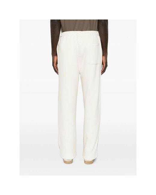 Woc White Cajamarca Drawstring Track Pants for men