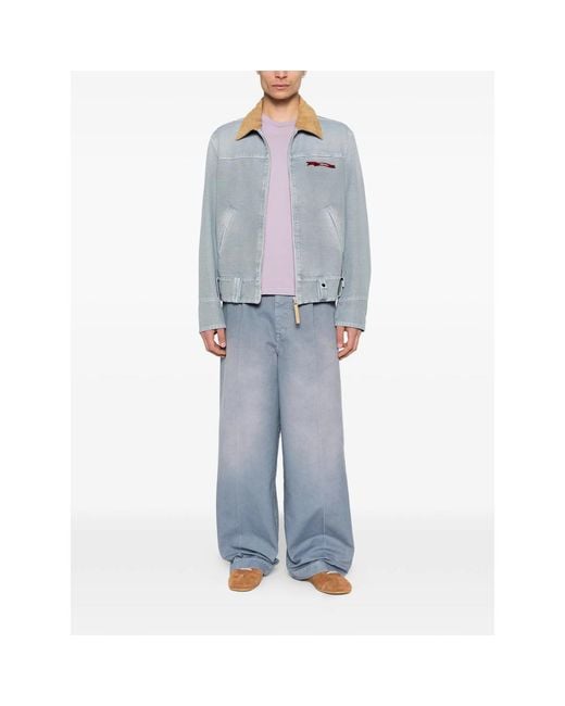 Marni Blue Lightweight Jacket Cotton for men