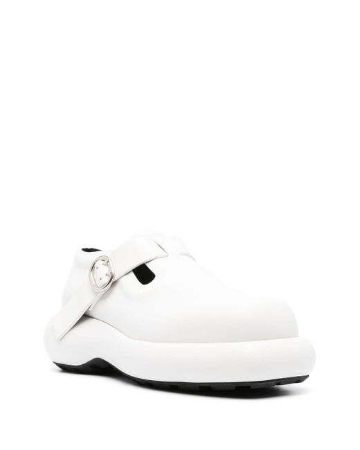 Jil Sander White Scarpe Leather Loafers