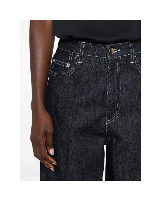 Fabiana Filippi Blue Contrast-Stitch Jeans