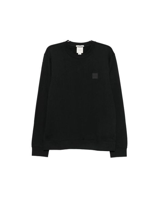 Calvin Klein Black Logo-Patch Sweater for men