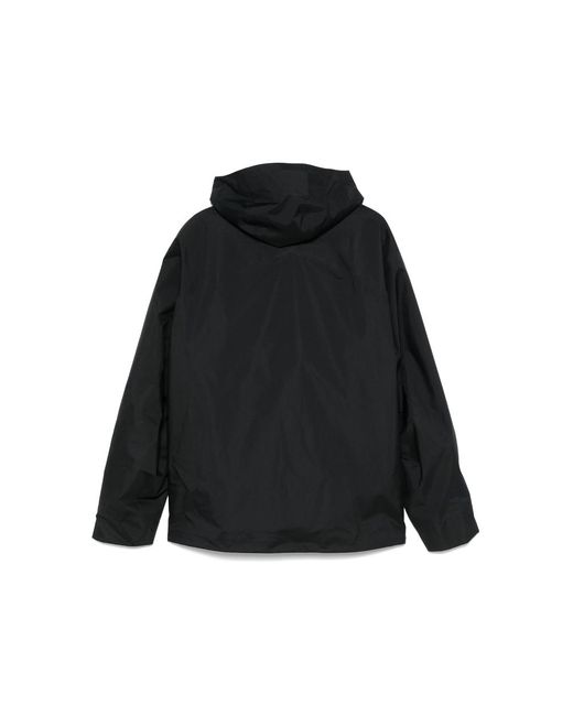 Veilance Black Hooded Jacket for men