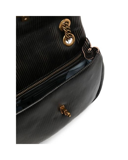 Vivienne Westwood Black Orb-Plaque Shoulder Bag