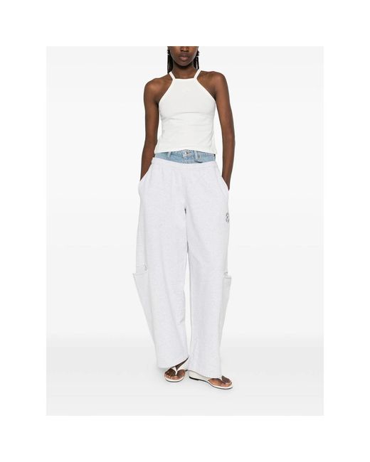 New Balance White Sleeveless Racerback Tank