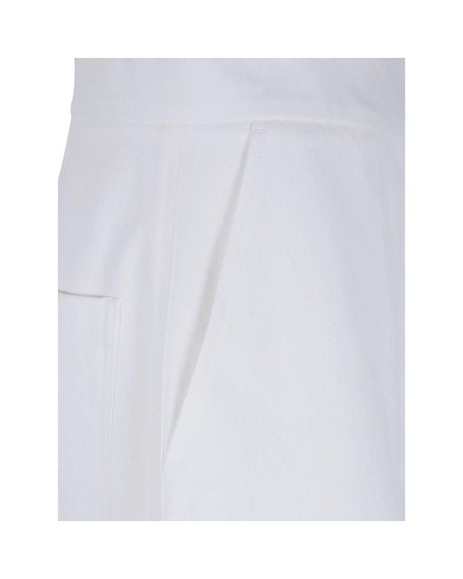 Studio Nicholson White Pleated Trousers