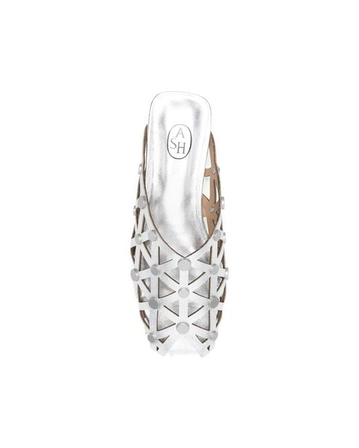 Ash White Bone Cut-Out Sandals
