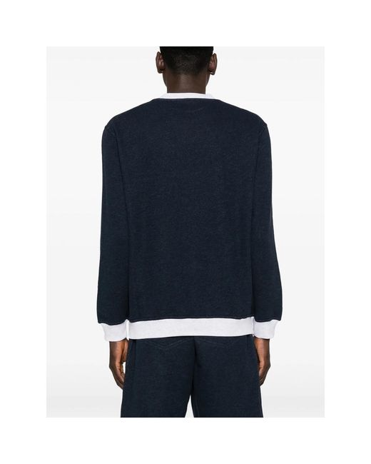 Brunello Cucinelli Black Graphic Print Sweatshirt for men