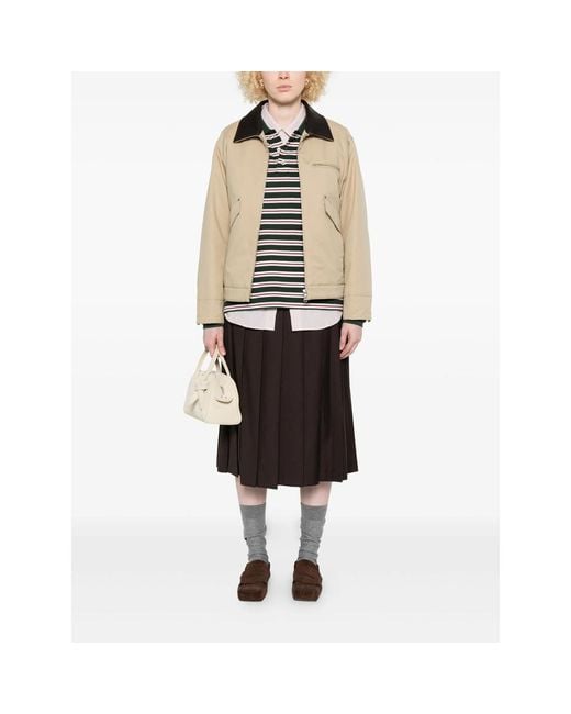 DUNST Natural Zip-Up Bomber Jacket