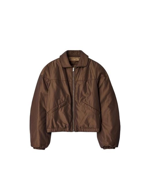 Lemaire Brown Quilted Blouson for men