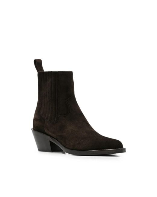Henderson Black Suede Ankle Boots
