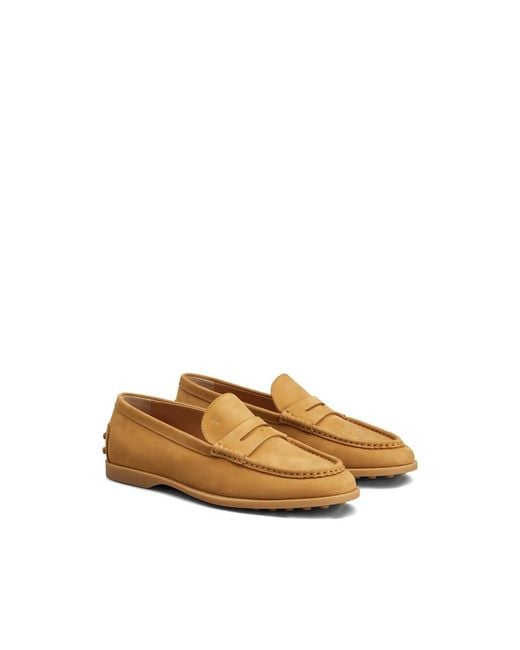 Tod's Natural Neutrals Loafers