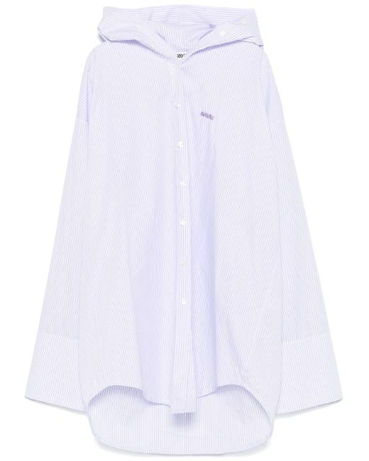 AVAVAV White Hooded Shirt