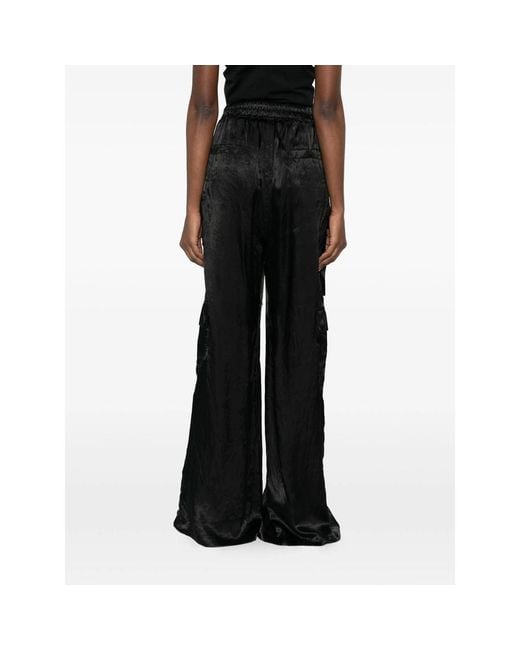 Rick Owens Black Cargobelas Drawstring Trousers