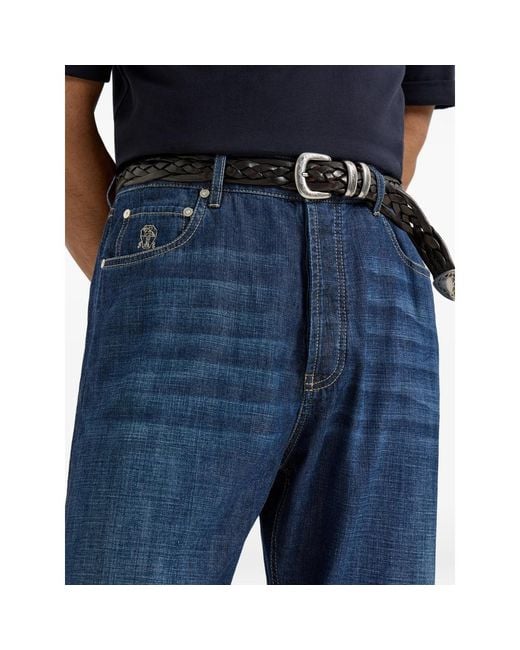 Brunello Cucinelli Blue Denim for men