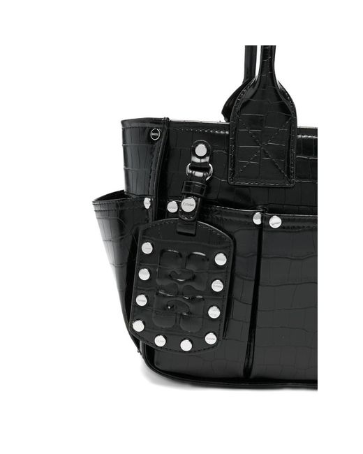 Ganni Black Tote Bags