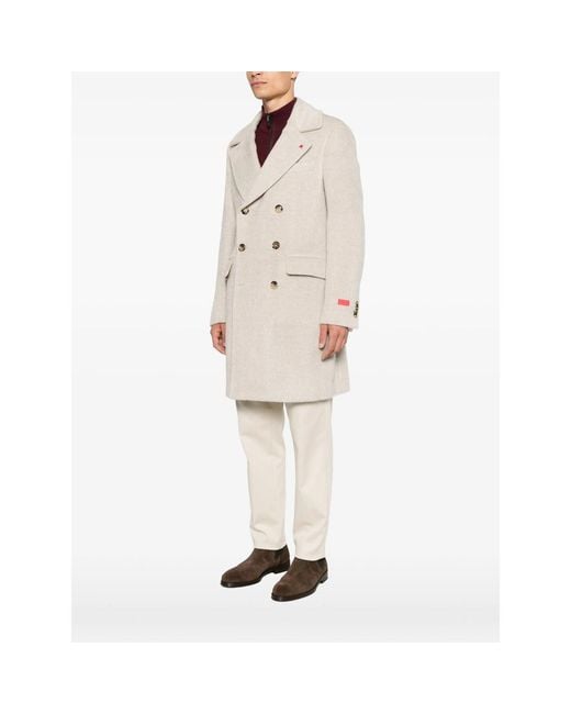 Isaia Natural Neutrals Coats for men