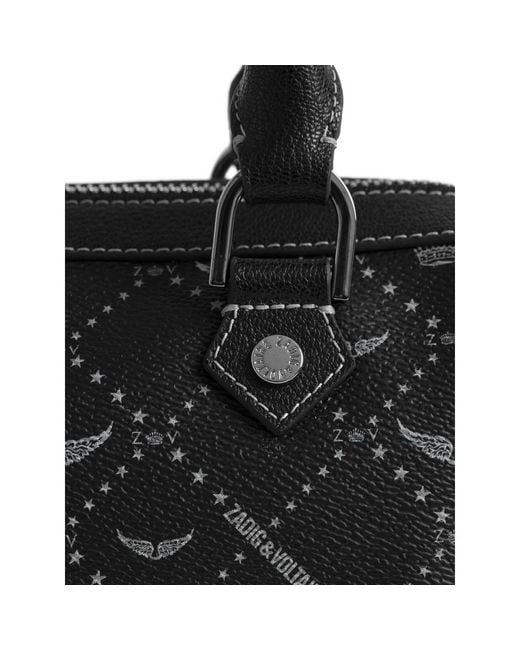 Zadig & Voltaire Black Sunny Small Vibe Monogram Bag