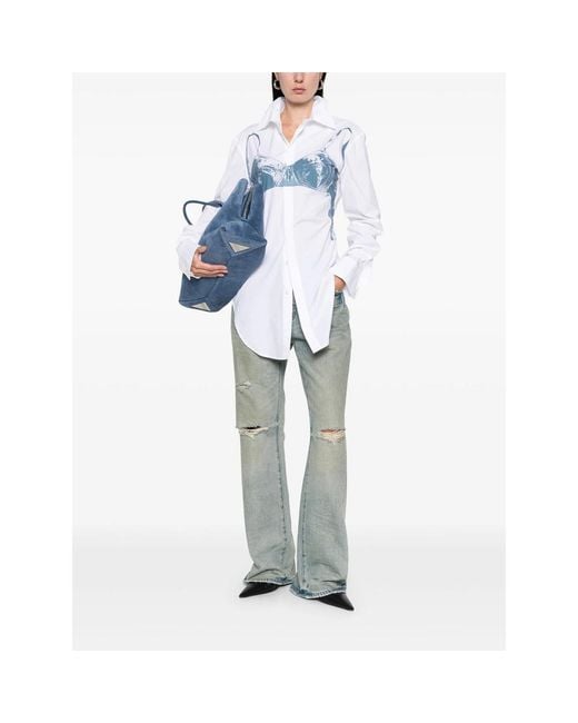 Jean Paul Gaultier Blue Tops