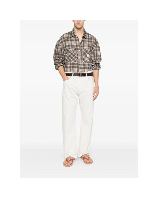 Agolde White Magnus Cotton Jeans for men