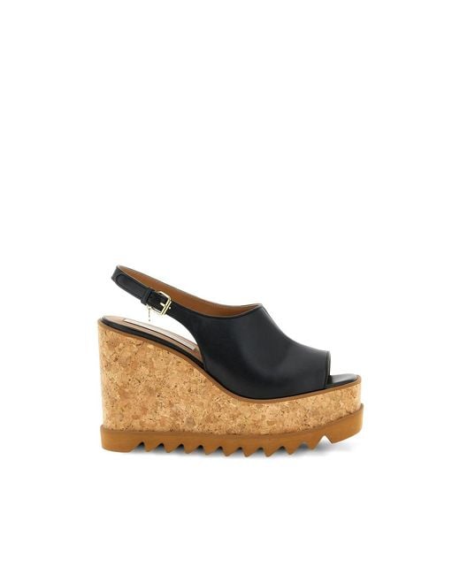 Stella McCartney Natural Open-Toe Sandals