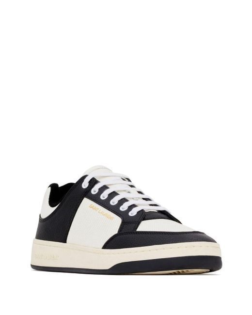 Saint Laurent White Sl/61 Lace-up Sneakers for men