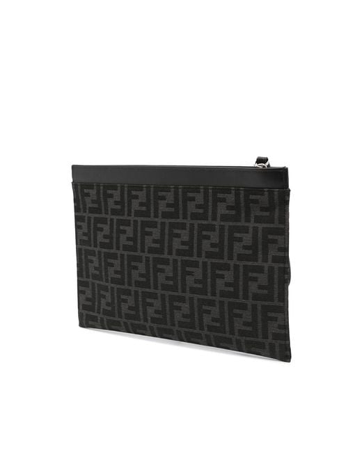 Fendi Black Clutch Bags for men