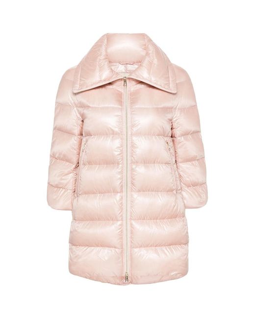 Herno Pink Quilted Down Coat Light