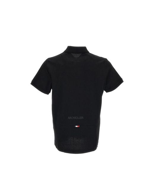 Moncler Black Polo Shirts for men
