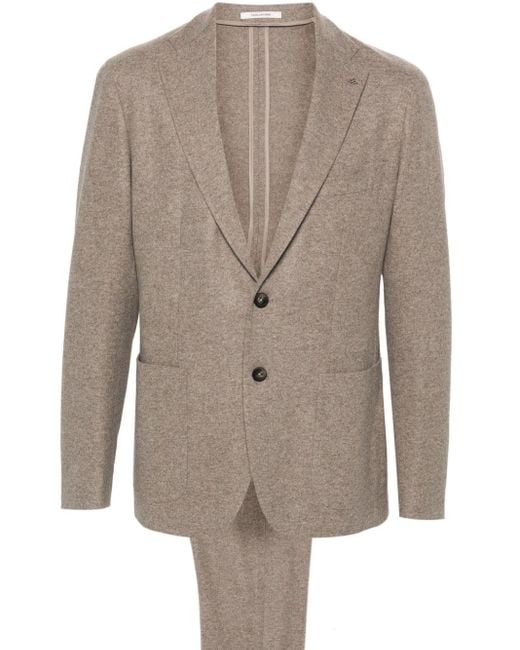 Tagliatore Natural Mélange Virgin-Wool Suit for men