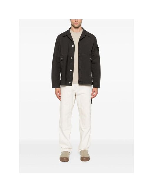Stone Island Natural Compass-Patch T-Shirt for men
