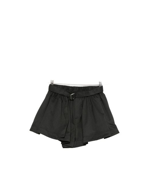 Sea Black Angelina Belted Shorts