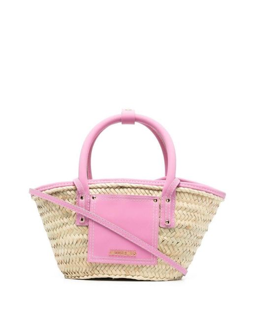 Jacquemus Leather Le Petit Panier Soli Basket Bag in Pink | Lyst Australia