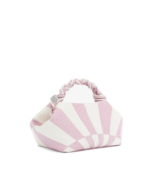 Ganni Pink Shoulder Bag Calf Leather