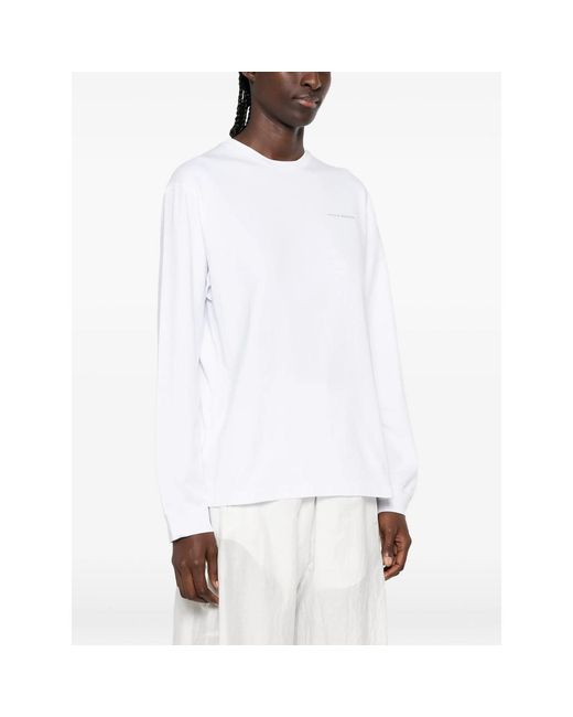CECILIE BAHNSEN White Lily Logo-Print T-Shirt