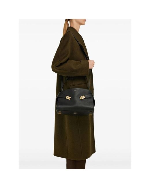 Ferragamo Black Small Hug Soft Shoulder Bag