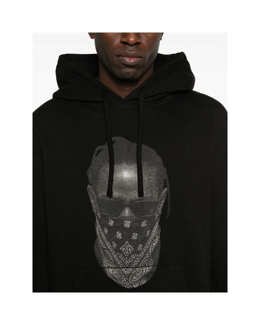 Ih Nom Uh Nit Black Mask On Front Hoodie for men