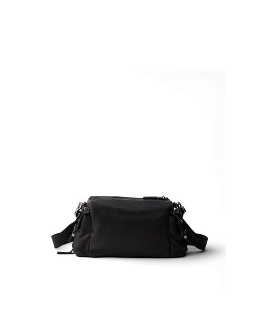 Prada Black Explore Leather Bag for men