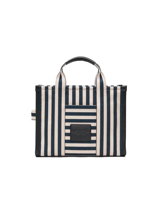 Marc Jacobs Black Striped Tote Bag