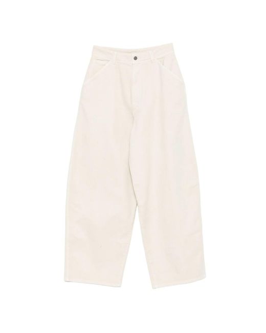 Lemaire White Utility-Pocket Jeans