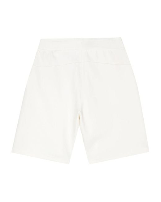 Calvin Klein White Logo-Embossed Track Shorts for men