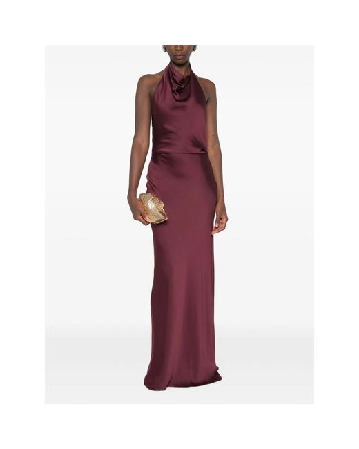 Jonathan Simkhai Red Halterneck Maxi Dress