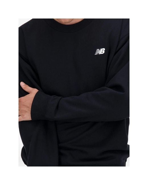 New Balance Black Logo-Detail Crew-Neck Sweatshirt for men