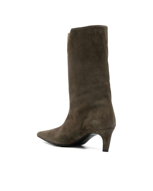 Jude Gray Pointed-Toe Boots