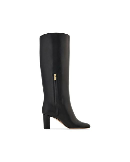 Ferragamo Black Hug Buckle Boots