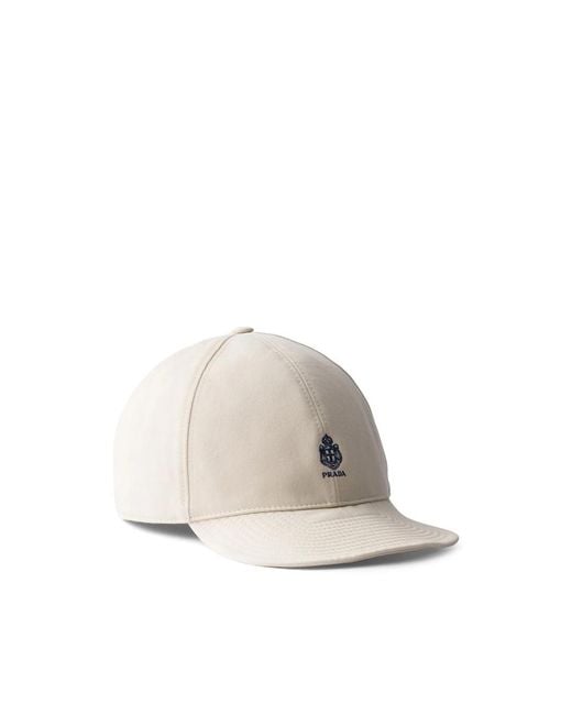 Prada White Neutrals Hats for men