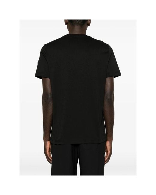 Moncler Black T-Shirts And Vests for men