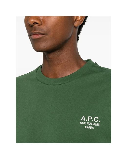 A.P.C. Green T-Shirts & Vests for men