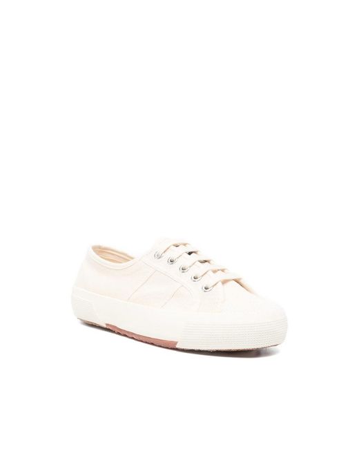 Superga White Round-Toe Sneakers for men
